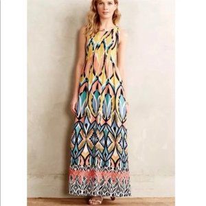 EUC Anthropologie Floreat Dahlia Maxi Dress, 12